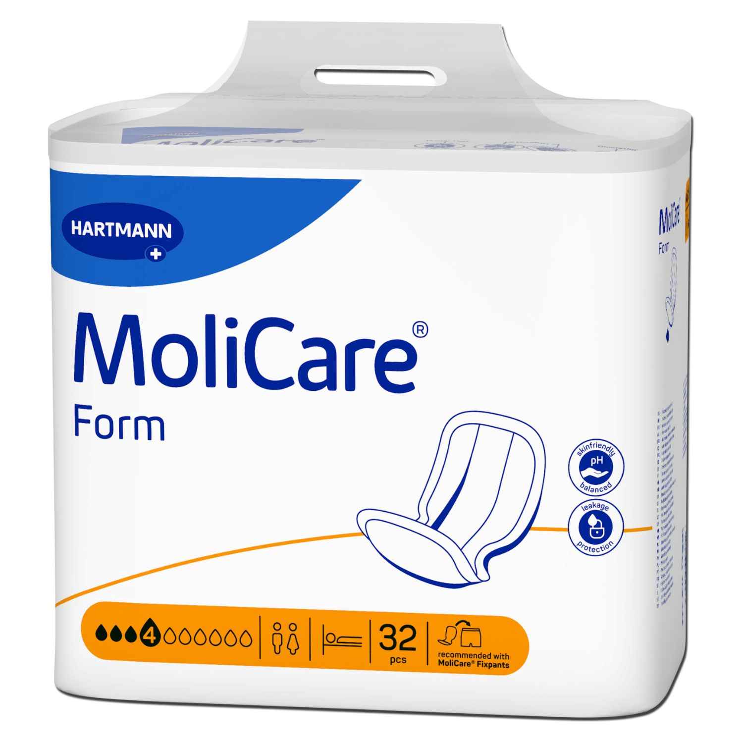 MoliCare® Form 4 Tropfen - Vorlagen bei leichter bis mittlerer Harn-/ Stuhlinkontinenz - 1357 ml (HMV: 15.25.30.1052)